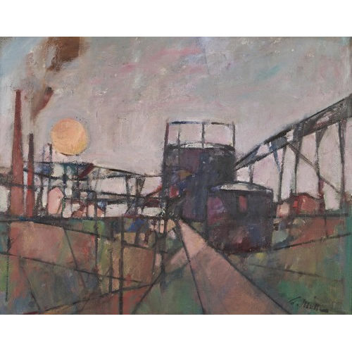 WALTER EMIL M�LLER : 'Vorbahnhof' (DOBIASCHOFSKY AUKTIONEN AG)