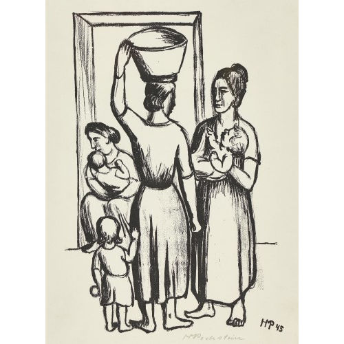 HERMANN MAX PECHSTEIN : 'Italienerinnen' (DOBIASCHOFSKY AUKTIONEN AG)