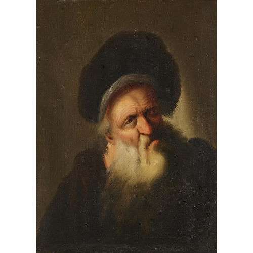 CHRISTIAN WILHELM ERNST (GEN. DIETRICY) DIETRICH : Portr�t eines b�rtigen Mannes mit Pelzm�tze (DOBIASCHOFSKY AUKTIONEN AG)
