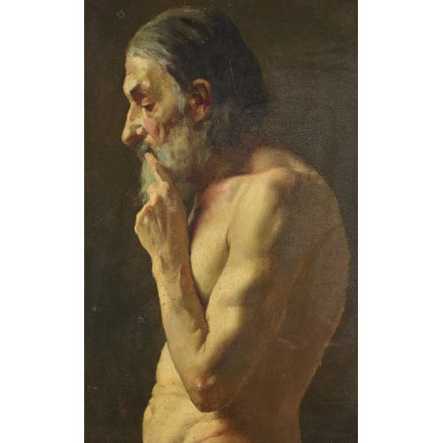 LOUIS FR�D�RIC ROUGE : Bildnis eines alten Mannes (DOBIASCHOFSKY AUKTIONEN AG)