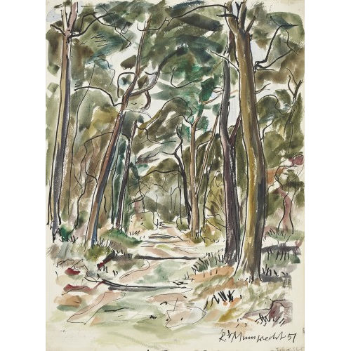 RUDOLF MUMPRECHT : Waldlichtung (DOBIASCHOFSKY AUKTIONEN AG)