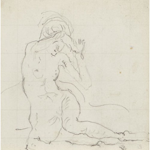FERDINAND HODLER : Figurenstudie zu 'Der Tag' (DOBIASCHOFSKY AUKTIONEN AG)