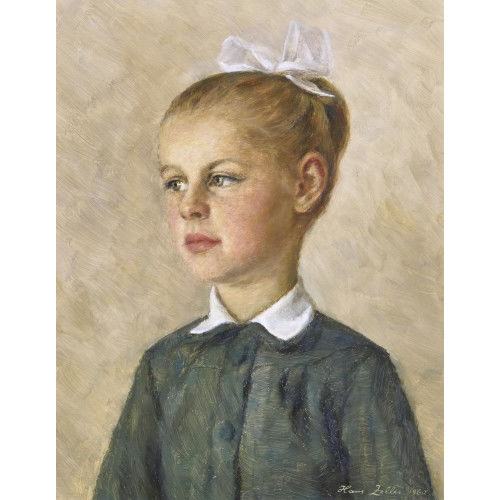 HANS ARNOLD ZELLER : 'M�dchenbildnis (Beatrice Wappler)' (DOBIASCHOFSKY AUKTIONEN AG)