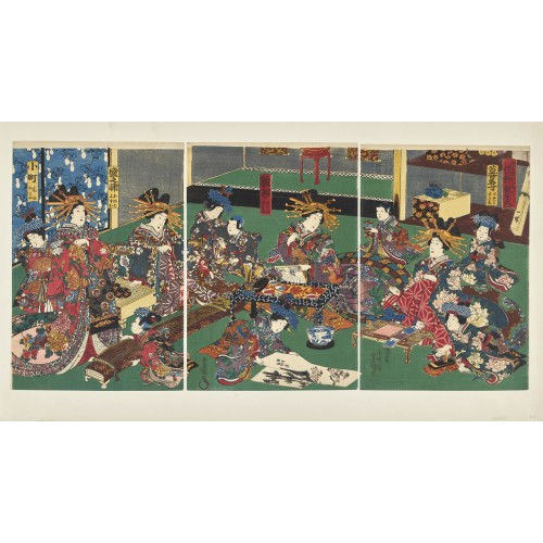 KUNISADA UTAGAWA : Triptychon (DOBIASCHOFSKY AUKTIONEN AG)