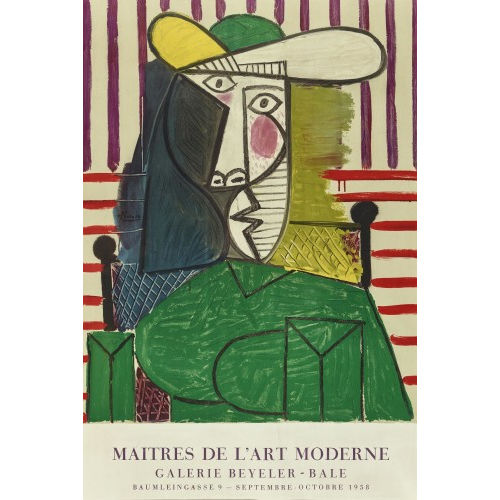 PABLO PICASSO : 'Ma�tres de l'Art Moderne Galerie Beyeler B�le 1958' (DOBIASCHOFSKY AUKTIONEN AG)