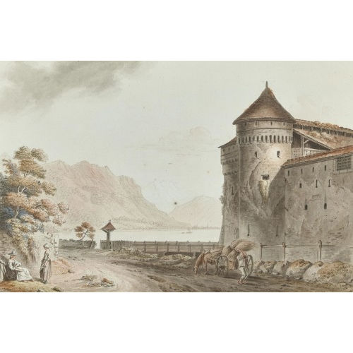 CAYLA-BERTRAND : Vue du Ch�teau Chillon (DOBIASCHOFSKY AUKTIONEN AG)