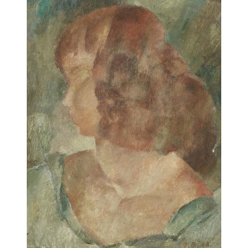 RODOLPHE TH�OPHILE BOSSHARD : Portrait d'une jeune fille (DOBIASCHOFSKY AUKTIONEN AG)