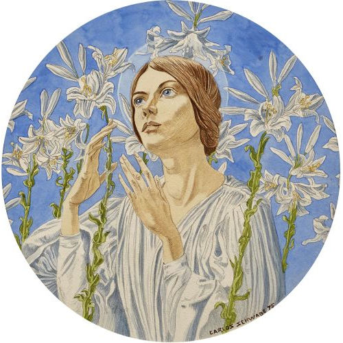 CARLOS (EIGTL. SCHWABE SCHWABE : Vierge aux lys (DOBIASCHOFSKY AUKTIONEN AG)