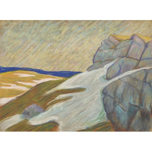 CHARLES L'EPLATTENIER : Schneeschmelze im Jura (DOBIASCHOFSKY AUKTIONEN AG)