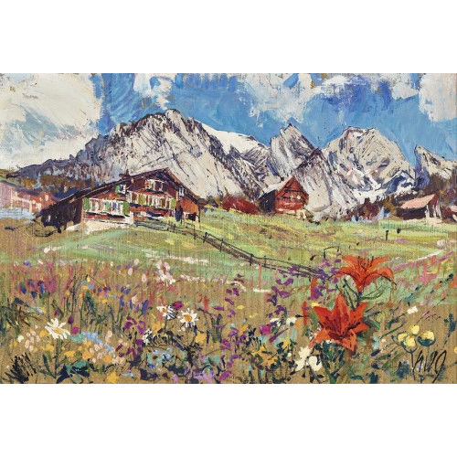 FRITZ HUG : Alpenlandschaft (DOBIASCHOFSKY AUKTIONEN AG)