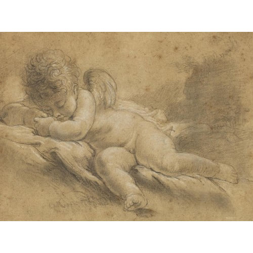 FRAN�OIS BOUCHER : Schlafender Putto (DOBIASCHOFSKY AUKTIONEN AG)