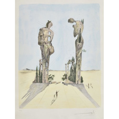 SALVADOR DAL� : 'Archeological Reminiscence of Millet's Angelus' (DOBIASCHOFSKY AUKTIONEN AG)