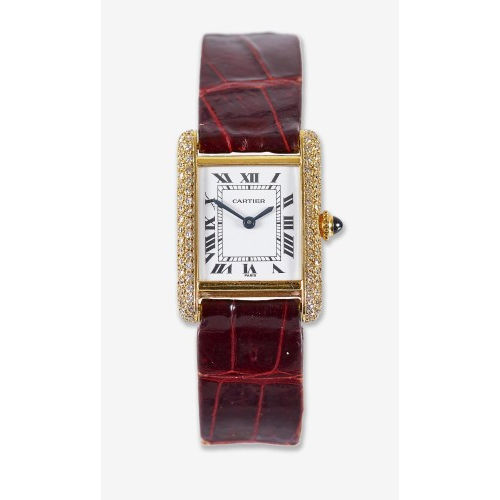 CARTIER : Damenarmbanduhr 'Tank Louis Cartier' (DOBIASCHOFSKY AUKTIONEN AG)