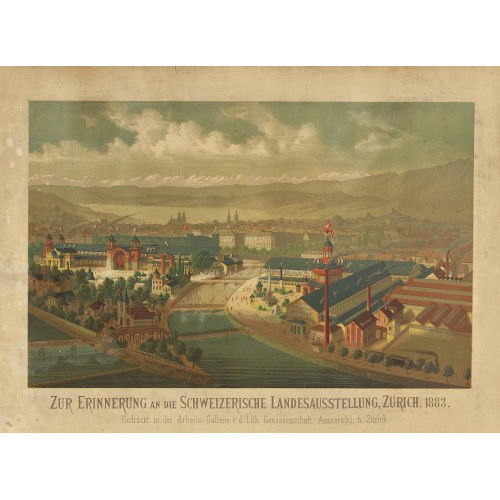 ERNST CONRAD : 'Zur Erinnerung an die Schweizerische Landesausstellung, Z�rich 1883' (DOBIASCHOFSKY AUKTIONEN AG)
