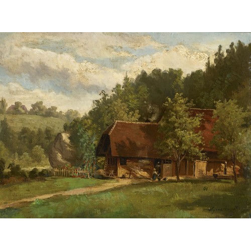 CARL CHRISTIAN WYMANN-MORY : Bauernhaus (DOBIASCHOFSKY AUKTIONEN AG)