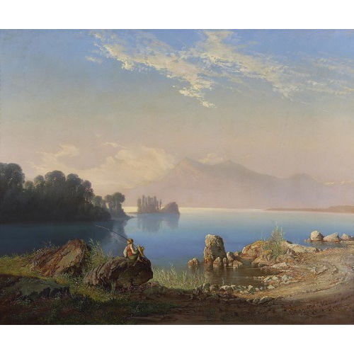 JOSEF NIKLAUS (GEN. JOST II) SCHIFFMANN : Blick von Meggen auf den Vierwaldst�ttersee mit Rigi (DOBIASCHOFSKY AUKTIONEN AG)
