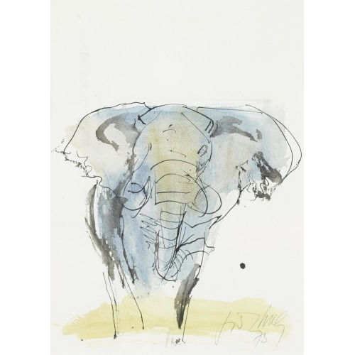FRITZ HUG : Afrikanischer Elefant (DOBIASCHOFSKY AUKTIONEN AG)