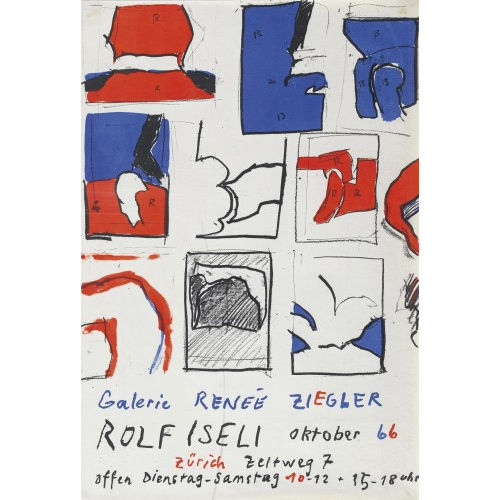 ROLF ISELI : 'Galerie Ren�e Ziegler Rolf Iseli Oktober 66' (DOBIASCHOFSKY AUKTIONEN AG)