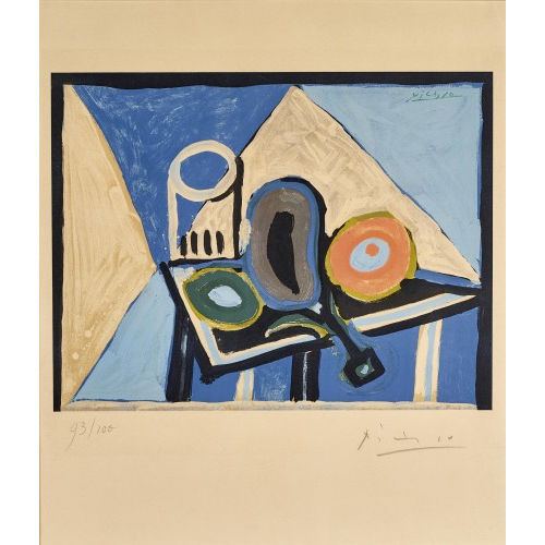 PABLO PICASSO : 'Nature morte � l'aubergine' (DOBIASCHOFSKY AUKTIONEN AG)