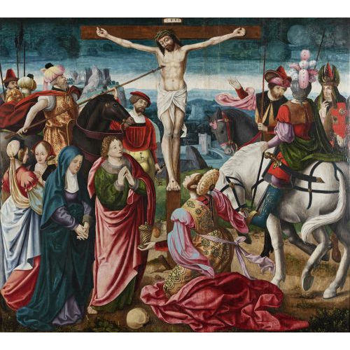 1. HLFTE 16. JH. ANTWERPENER MANIERIST : Kreuzigung Christi (DOBIASCHOFSKY AUKTIONEN AG)