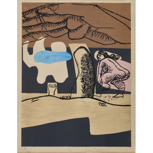CHARLES-�DOUARD) LE CORBUSIER (EIGTL. JEANNERET : Komposition mit weiblichem Akt (DOBIASCHOFSKY AUKTIONEN AG)