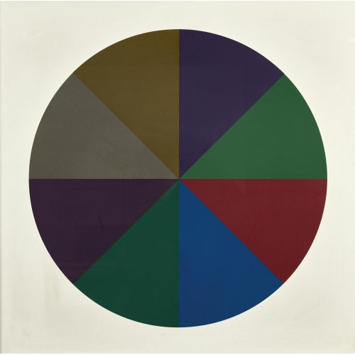 SOL LEWITT : 'Circle Divided into Eight Equal Parts with Colors Superimposed in Each Part' (DOBIASCHOFSKY AUKTIONEN AG)