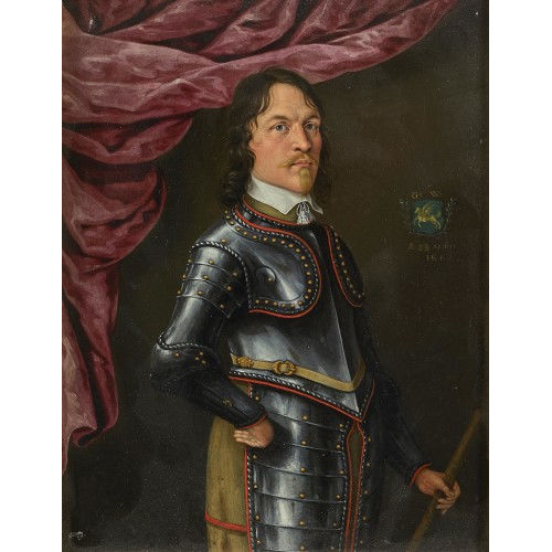 17. JH. SCHWEIZ : Portr�t von Gabriel von Weiss (1613-1684) im Harnisch (DOBIASCHOFSKY AUKTIONEN AG)