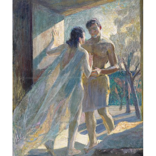 DAVID ARNOLD BURNAND : 'Cantique des Cantiques II' (DOBIASCHOFSKY AUKTIONEN AG)