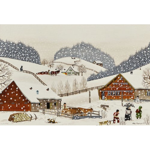 ALBERT MANSER : Vier Jahreszeiten in Appenzell (DOBIASCHOFSKY AUKTIONEN AG)