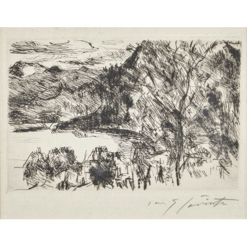 LOVIS CORINTH : 'Walchensee mit Jochberg' (DOBIASCHOFSKY AUKTIONEN AG)