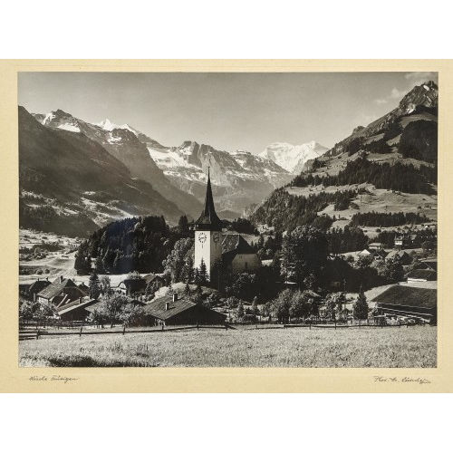HANS L�RTSCHER : 'Kirche Frutigen' (DOBIASCHOFSKY AUKTIONEN AG)