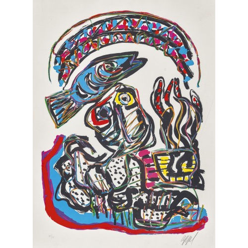 KAREL APPEL : Fische (DOBIASCHOFSKY AUKTIONEN AG)