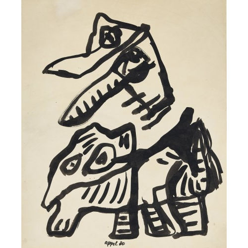 KAREL APPEL : Ohne Titel (DOBIASCHOFSKY AUKTIONEN AG)