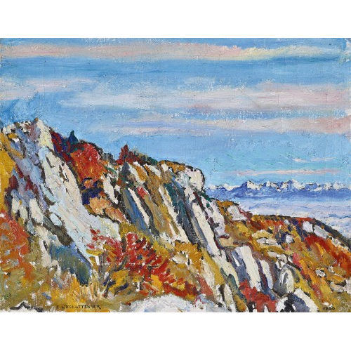 CHARLES L'EPLATTENIER : 'Rochers de Solmont' (DOBIASCHOFSKY AUKTIONEN AG)