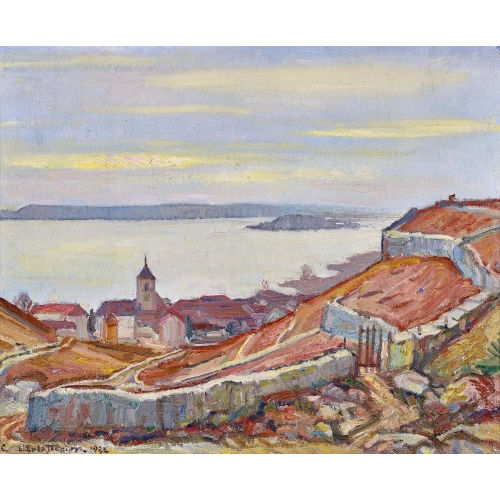 CHARLES L'EPLATTENIER : 'Douanne pr�s Bienne' (DOBIASCHOFSKY AUKTIONEN AG)