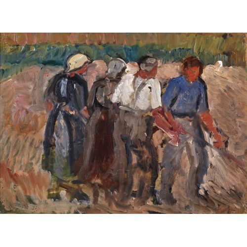 KARL THEOPHIL DICK : Bauern bei der Ernte (DOBIASCHOFSKY AUKTIONEN AG)