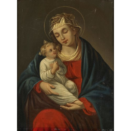 19. JH. DEUTSCHLAND : Maria mit Jesuskind (DOBIASCHOFSKY AUKTIONEN AG)
