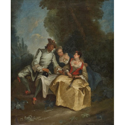 NICOLAS LANCRET : Sc�ne galante (DOBIASCHOFSKY AUKTIONEN AG)