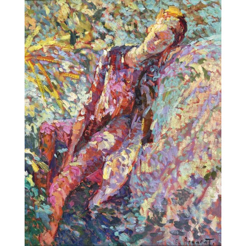 EUG�NE BEGARAT : 'Jeune fille en Rose' (DOBIASCHOFSKY AUKTIONEN AG)