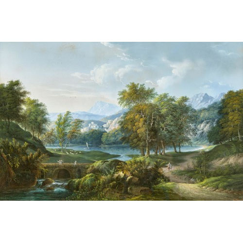 G. HAEVEL : Idyllische Landschaft (DOBIASCHOFSKY AUKTIONEN AG)