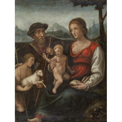 17. JH. FL�MISCH : Heilige Familie mit Johannesknabe (DOBIASCHOFSKY AUKTIONEN AG)