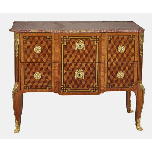 KOMMODE '� TABLIER' : Transition, Paris, 2. H�lfte 18. Jh. (Pierre Harry Mewesen) (DOBIASCHOFSKY AUKTIONEN AG)