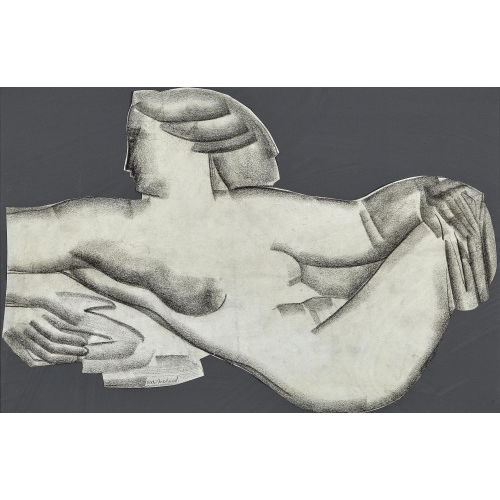 RODOLPHE TH�OPHILE BOSSHARD : Femme allong�e (DOBIASCHOFSKY AUKTIONEN AG)