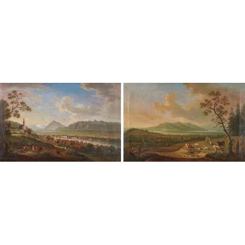 FRIEDRICH WILHELM HIRT : Ansichten von Thun (DOBIASCHOFSKY AUKTIONEN AG)