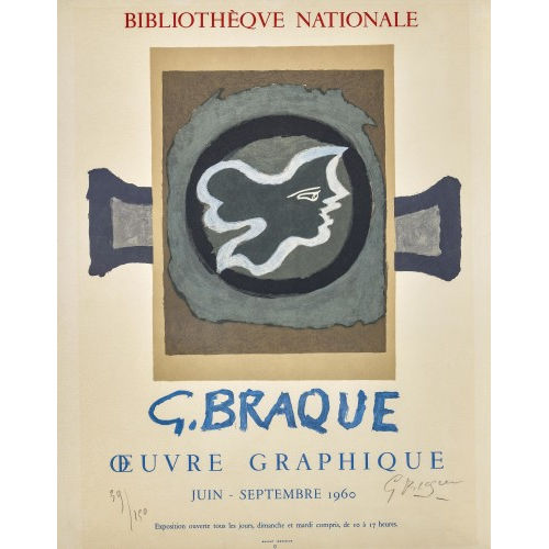 GEORGES BRAQUE : 'Biblioth�que Natioale, G. Braque Oeuvre Graphique Juin - Septembre 1960' (DOBIASCHOFSKY AUKTIONEN AG)