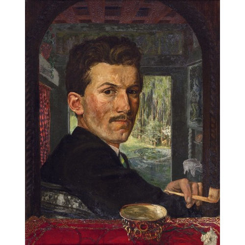 FRITZ EDUARD PAULI : 'Selbstportrt' (DOBIASCHOFSKY AUKTIONEN AG)