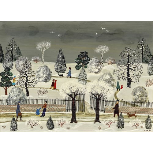 MEIELI HOLZER : 'Le parc en hiver' (DOBIASCHOFSKY AUKTIONEN AG)