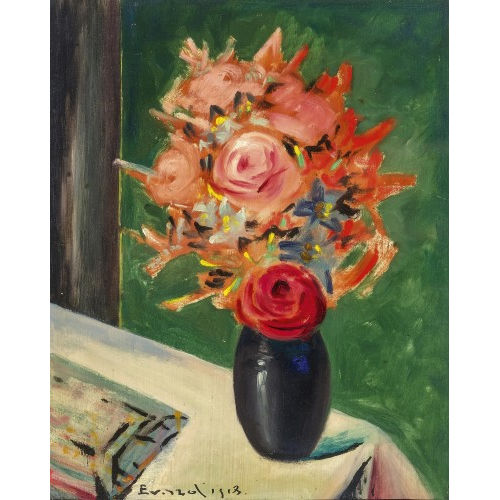 ANDR� JEAN EVARD : Vase de fleurs (DOBIASCHOFSKY AUKTIONEN AG)