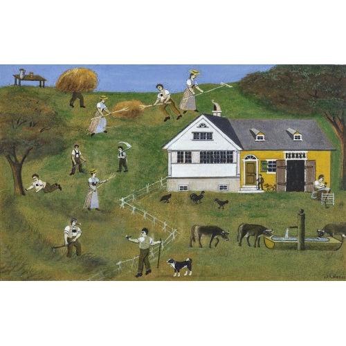 JOSEF ANTON MOSER : Sommerliches Bauernleben (DOBIASCHOFSKY AUKTIONEN AG)