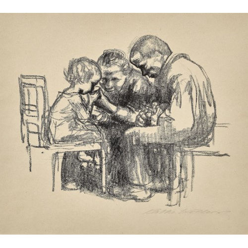 K�THE KOLLWITZ : 'Besuch im Kinderkrankenhaus' (DOBIASCHOFSKY AUKTIONEN AG)